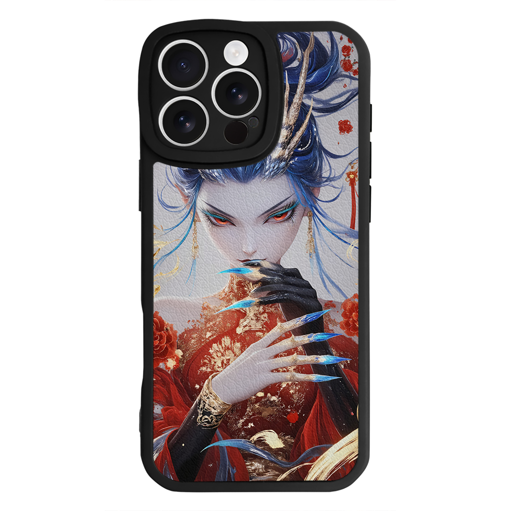 （画像用） Ne Zha 2 ナタ 魔童の大暴れ 【iPhone 16シリーズ対応】シリコンスマホケース（レザー調） 材質：シリコン